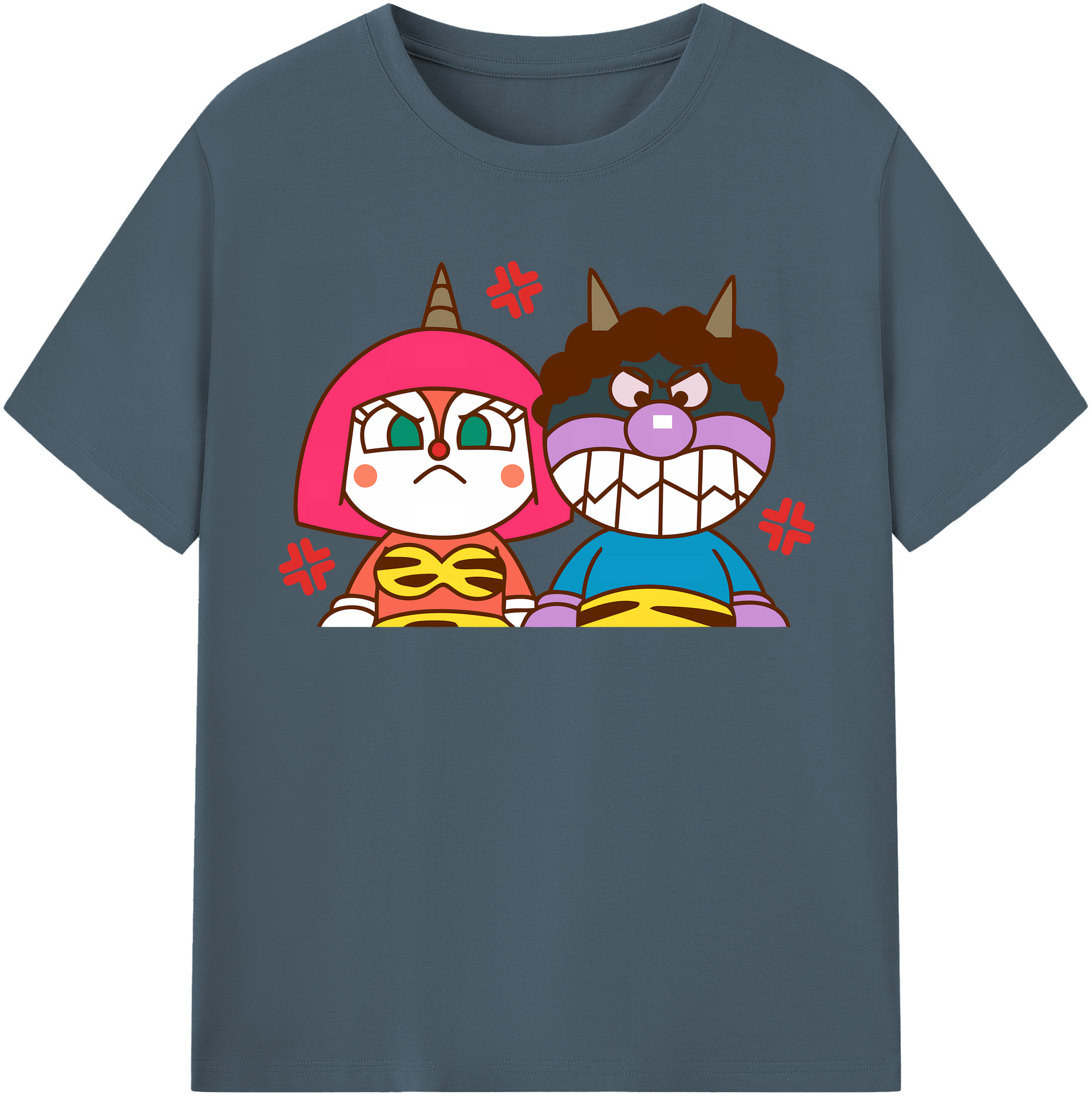 （画像用） アンパンマン Anpanman 綿100％半袖Tシャツ（フロントプリント）